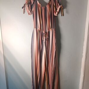 Xhilaration Multicolor Striped Jumpsuit